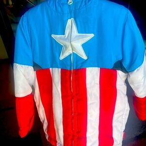 Disney Marvel Captain America Kids Hoodie Jacket size 3.